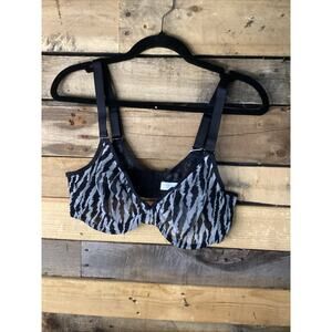 Hsia Non Padded Zebra Print Bra Size 38D